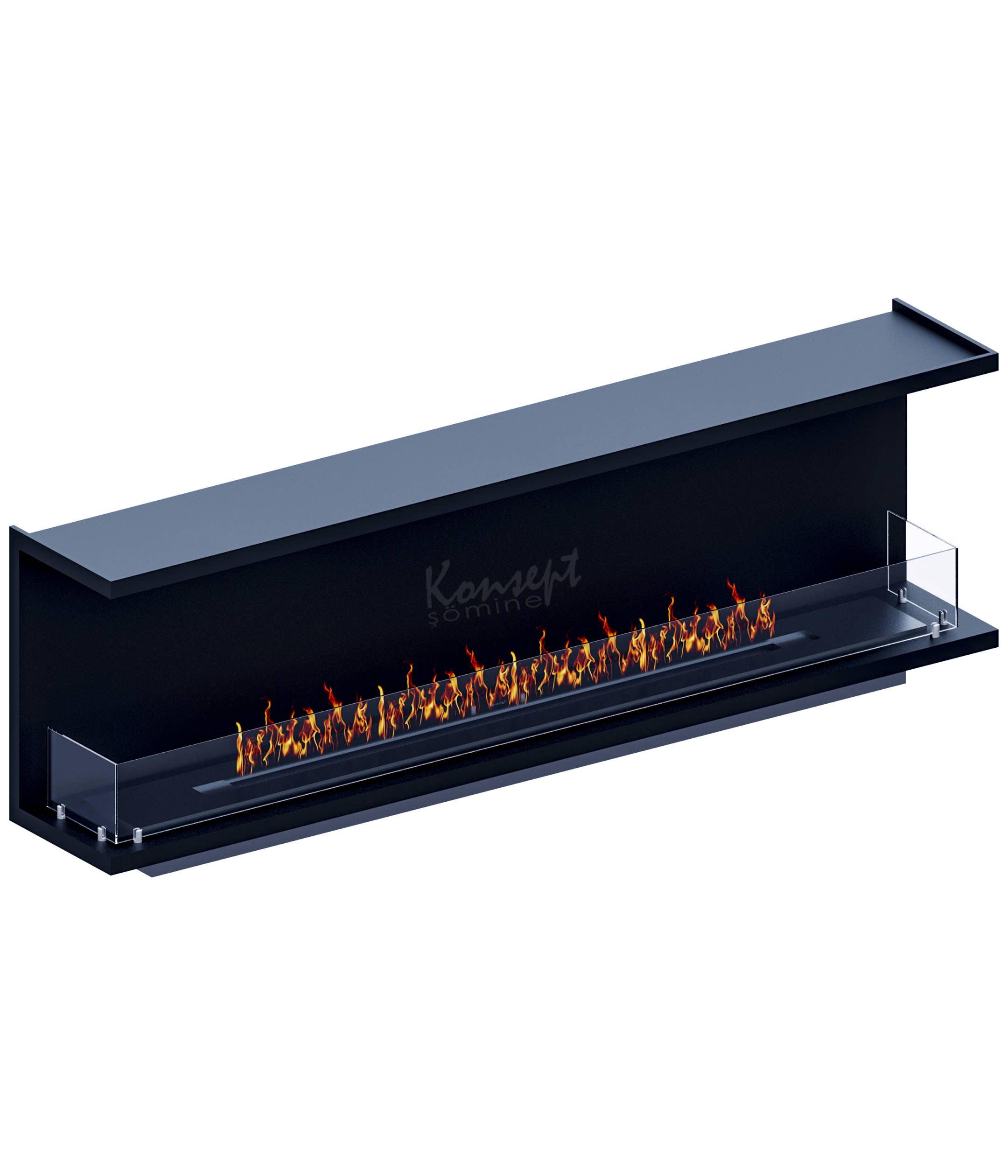 180'lik Bio Ethanol Kabin-U Tipi