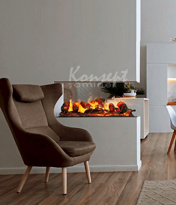 3 Boyutlu Elektrikli Şömine 02