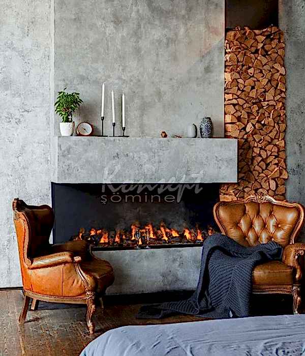 3 Boyutlu Elektrikli Şömine 03