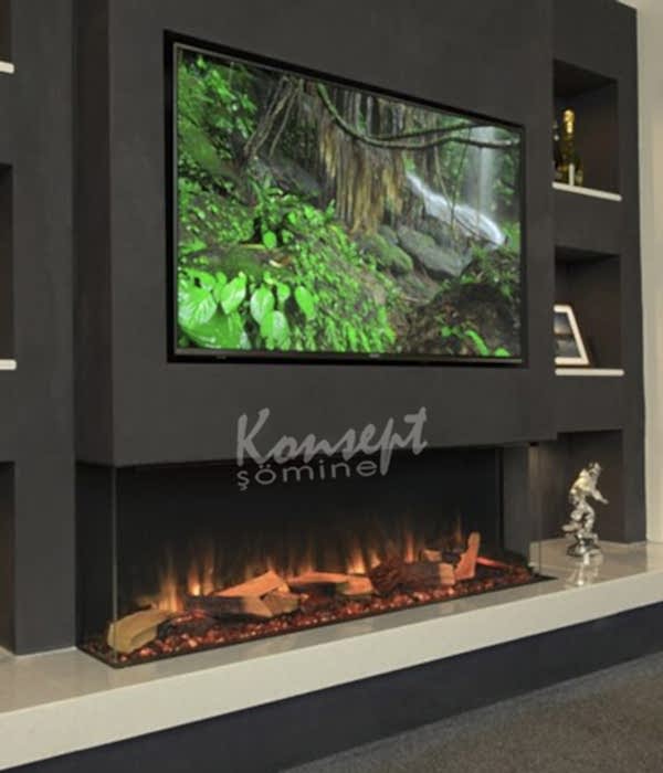 U Tipi Elektrikli Şömine 11