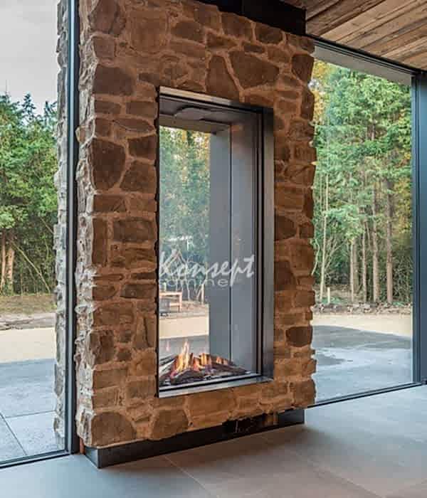 Çift Taraflı Şömine 08