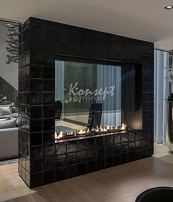 Çift Taraflı Şömine 12