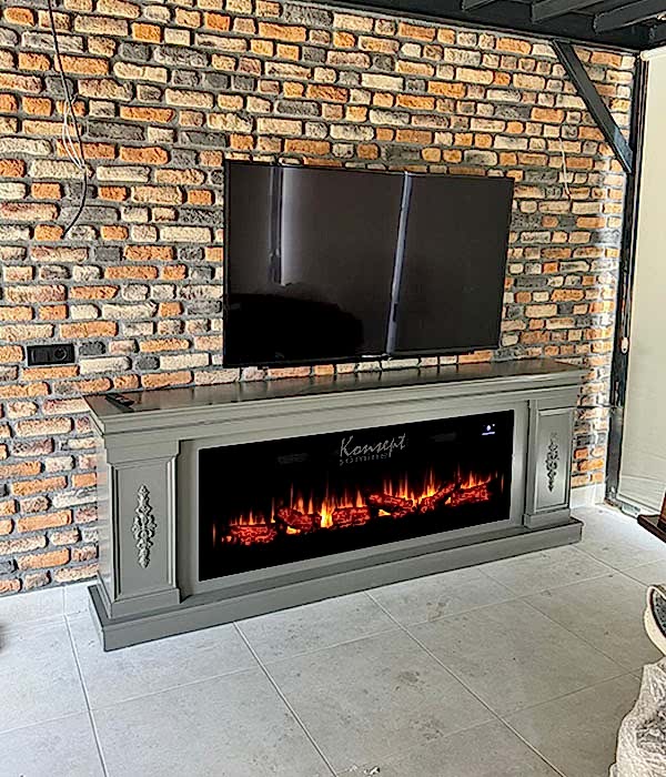 Plazma elektrikli şömine 43