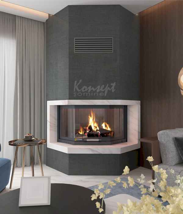 Prizmatik Şömine 09