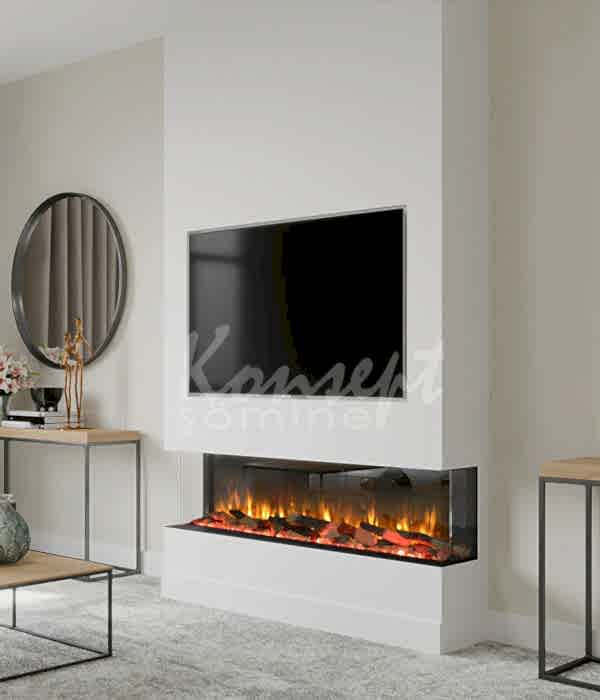 U Tipi Elektrikli Şömine 01